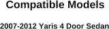 Passenger Right Side Rear Door Window Door Glass Compatible with Toyota Yaris 4 Door Sedan 2007-2012 Models