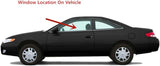 Clips Included Tempered Driver Left Side Door Window Door Glass Compatible with Toyota Solara 1999-2003 Models