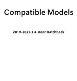 Tempered Heated Rear Back Window Back Glass Compatible with Mazda 3 4-Door Hatchback 2019-2025 Models