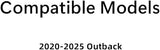 Driver Left Side Rear Door Window Door Glass Compatible with Subaru Outback 2020-2025 Models