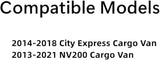 Driver Left Side Front Door Window Door Glass Compatible with Chevrolet City Express 2014-2018 Models/Nissan NV200 2013-2020 Models