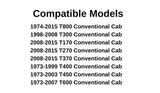 Front Door Widow Door Glass Compatible with Kenworth T170 T270 T300 T370 T400 T450 T600 T800 1973-2018 / T660 2008-2016 Models