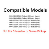 Privacy Passenger Right Side Front Door Window Glass Compatible with Chevrolet / GMC Pickup C1500 K1500 1993-1999 Models/ C2500 K2500 C3500 K3500 1993-2000 Models (Not For Silverado or Sierra)