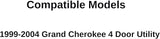 Driver Left Side Front Door Window Door Glass Compatible with Jeep Grand Cherokee 1999-2004 Models