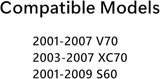 Passenger Right Side Front Door Window Door Glass Compatible with Volvo S60 2001-2009 Models/Volvo XC70 V70 2001-2007 Models