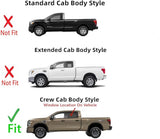 Driver Left Side Rear Door Window Door Glass Compatible with Nissan Titan 2017-2021 / Titan XD 2016-2021 4 Door Crew Cab Models