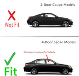 Passenger Right Side Front Door Window Door Glass Compatible with 2003-2006 Infiniti G35 4 Door Sedan