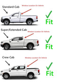 Heated Privacy Stationary Back Window Back Glass Compatible with Ford Ranger Pickup 2019-2023 Models