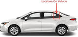 Driver Left Side Rear Vent Window Vent Glass Compatible with Toyota Corolla 4 Door Sedan 2020-2025 Models