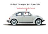 Tempered Door Window Door Glass Compatible with Beetle / Super Beetle 2-Door Sedan 1965-2003 Models Fit Both Side