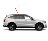 Tempered Passenger Right Side Rear Door Window Door Glass Compatible with Kia Sorento 2021-2025 Models