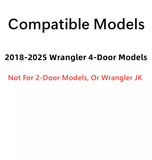 Driver Left Side Quarter Window Quarter Glass Compatible with Jeep Wrangler 2018-2025 4 Door Models