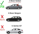 Driver Left Side Rear Vent Window Vent Glass Compatible with BMW 528i 525i 535i 535 2008-2010 / BMW 550i 2006-2010 / M5 2005-2010 4 Door Sedan Models