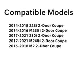 Rear Back Window Back Glass Compatible with BMW 228i 230i M235i M240i M2 2 Door Coupe 2014-2021 Models
