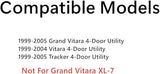 Passenger Right Side Rear Quarter Window Quarter Glass Compatible with Suzuki Vitara/Grand Vitara/Chevrolet Tracker 1999-2005 4 Door Models