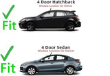 Driver Left Side Front Door Window Door Glass Compatible with Mazda 3 2010-2013 Models
