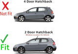 Driver Left Side Door Window Door Glass Compatible with Volkswagen Golf / GTI 2 Door Hatchback 2010-2014 Models