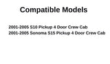 Driver Left Side Rear Door Window Door Glass Compatible with Oldsmobile Bravada 1996-2001 Models