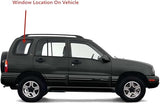 Passenger Right Side Rear Quarter Window Quarter Glass Compatible with Suzuki Vitara/Grand Vitara/Chevrolet Tracker 1999-2005 4 Door Models