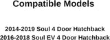 Heated Back Tailgate Window Back Glass Compatible with Kia Soul 2014-2019 Models/Kia Soul EV 2016-2018 Models