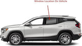 Driver Left Side Rear Door Window Door Glass Compatible with GMC Terrain 2018-2024 Models