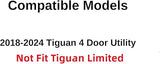 Driver Left Side Rear Door Window Door Glass Compatible with Volkswagen Tiguan 2018-2024 Models (Not For Limited Models)