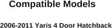 Driver Left Side Front Door Window Door Glass Compatible with Toyota Yaris 4 Door Hatchback 2006-2011 Models