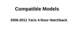 Driver Left Side Rear Vent Window Vent Glass Compatible with Toyota Yaris 4 Door Hatchback 2006-2011 Models