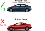 Driver Left Side Front Vent Window Vent Glass Compatible with Honda Civic / Civic Hybrid 4 Door Sedan 2006-2011 Models