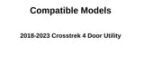 Driver Left Side Rear Door Window Door Glass Compatible with Subaru Crosstrek 2018-2023 Models