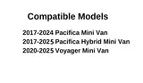 Driver Left Side Quarter Window Quarter Glass Compatible with Chrysler Pacifica / Voyager 2017-2025 Models