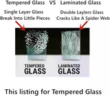 Tempered Passenger Right Side Door Window Door Glass Compatible with Dodge/Ram 1500 2009-2018 & 1500Classic 2019-2024 & 2500 3500 3500Cab/Chs 4500 5500 2011-2025 2-Door Standard Cab Pickup Models Only