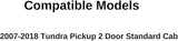Driver Left Side Door Window Door Glass Compatible with Toyota Tundra Pickup 2 Door Standard Cab 2007-2018 Models
