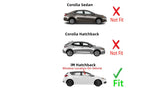 Passenger Right Front Door Window Door Glass Compatible with Toyota Corolla iM 2017-2018 Models/Scion iM 2016 Models