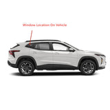 Tempered Passenger Right Side Quarter Window Quarter Glass Compatible with Chevrolet Trax 2024-2025 Models