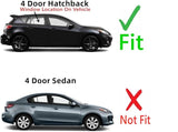 Passenger Right Side Rear Door Window Door Glass Compatible with Mazda 3 4 Door Hatchback 2010-2013 Models