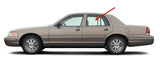 Driver Left Side Rear Door Window Door Glass Compatible with Ford Crown Victoria 1995-1997 Models