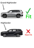 Chrome Style Driver Left Side Quarter Window Quarter Glass Compatible with Toyota Grand Highlander 2024-2025 Models
