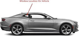Tempered Passenger Right Side Quarter Window Quarter Glass Compatible with Chevrolet Camaro 2 Door Coupe 2016-2024 Models (Not For Convertible Models)