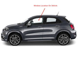 Tempered Driver Left Side Front Door Window Door Glass Compatible with Fiat 500X 2016-2023 Models