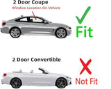Passenger Right Side Door Window Door Glass Compatible with BMW 428i / 435i / 430i / 440i / M4 2 Door Coupe 2014-2020 Models