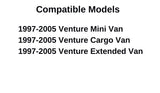 Driver Left Side Front Door Window Door Glass Compatible with Pontiac Montana 1999-2005 Models/Pontiac Trans Sport 1997-1998 Models (Not for Montana SV6)