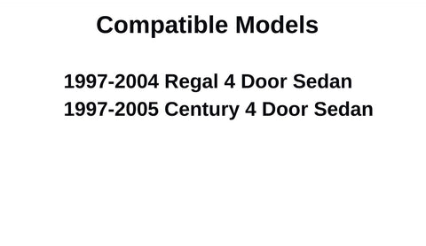 Passenger Right Side Rear Door Window Door Glass Compatible with Oldsmobile Intrigue 4 Door Sedan 1998-2002 Models