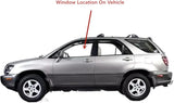 Driver Left Side Front Door Window Door Glass Compatible with Lexus RX300 1999-2003 Models