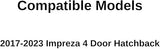 Driver Left Side Rear Door Window Door Glass Compatible with Subaru Impreza 4 Door Hatchback 2017-2023 Models