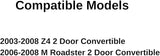 Passenger Right Side Window Door Glass Compatible with BMW Z4/BMW M Roadster 2 Door Convertible 2003-2008 Models