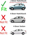 Driver Left Side Rear Quarter Glass Quarter Window Compatible with Toyota Yaris 2 Door Hatchback 2006-2011 Models