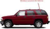 Driver Left Side Rear Quarter Window Quarter Glass Compatible with GMC Yukon/Chevrolet Tahoe 2000-2006 Models