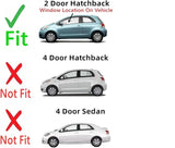 Driver Left Side Front Door Window Door Glass Compatible with Toyota Yaris 2 Door Hatchback 2006-2011 Models