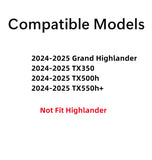 Tempered Privacy Driver Left Side Rear Door Window Door Glass Compatible with Toyota Grand Highlander / Lexus TX350 TX500h TX550h+ 2024-2025 Models